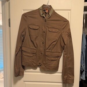 Stylish Tan Utility Jacket for Women